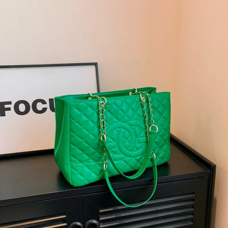 

Женская роскошная кожаная классическая модная сумка через плечо Элегантная дизайнерская сумка-тоут для повседневного городского стиля