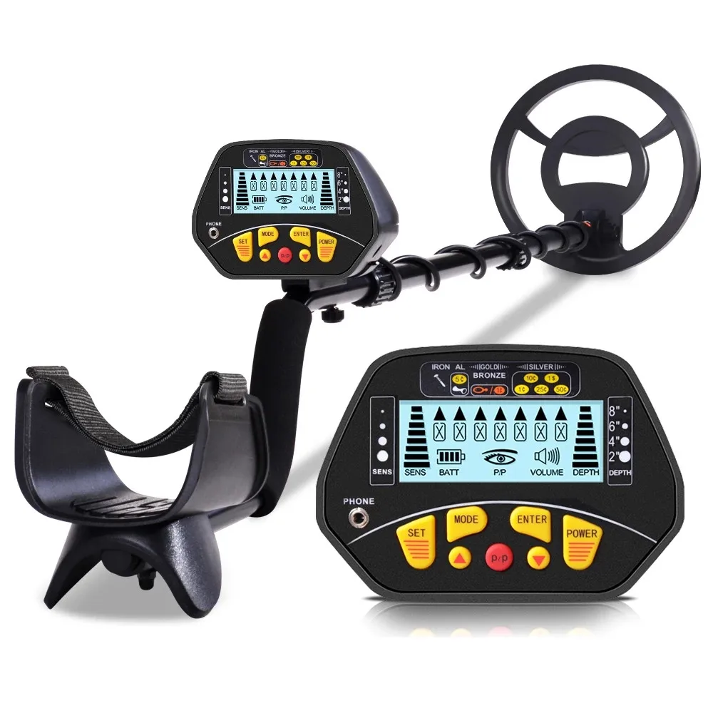 8 Inch Waterproof Coil Underground Metal Detector LCD Display High Sensitivity Gold Treasure Seeker MD3028