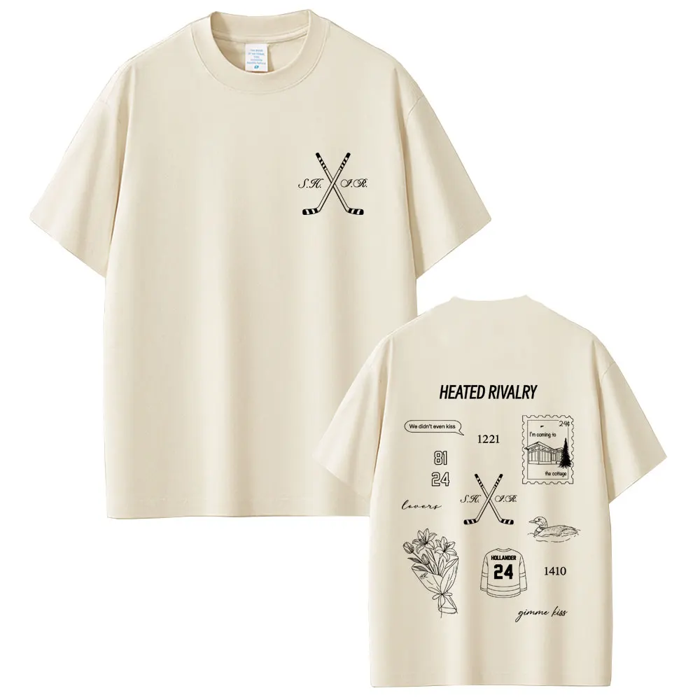 

Heated Rivalry Shane Hollander‌ Ilya Rozanov Hollanov 2481 Graphic T Shirts Unisex Vintage Streetwear Men Women Casual T-shirt