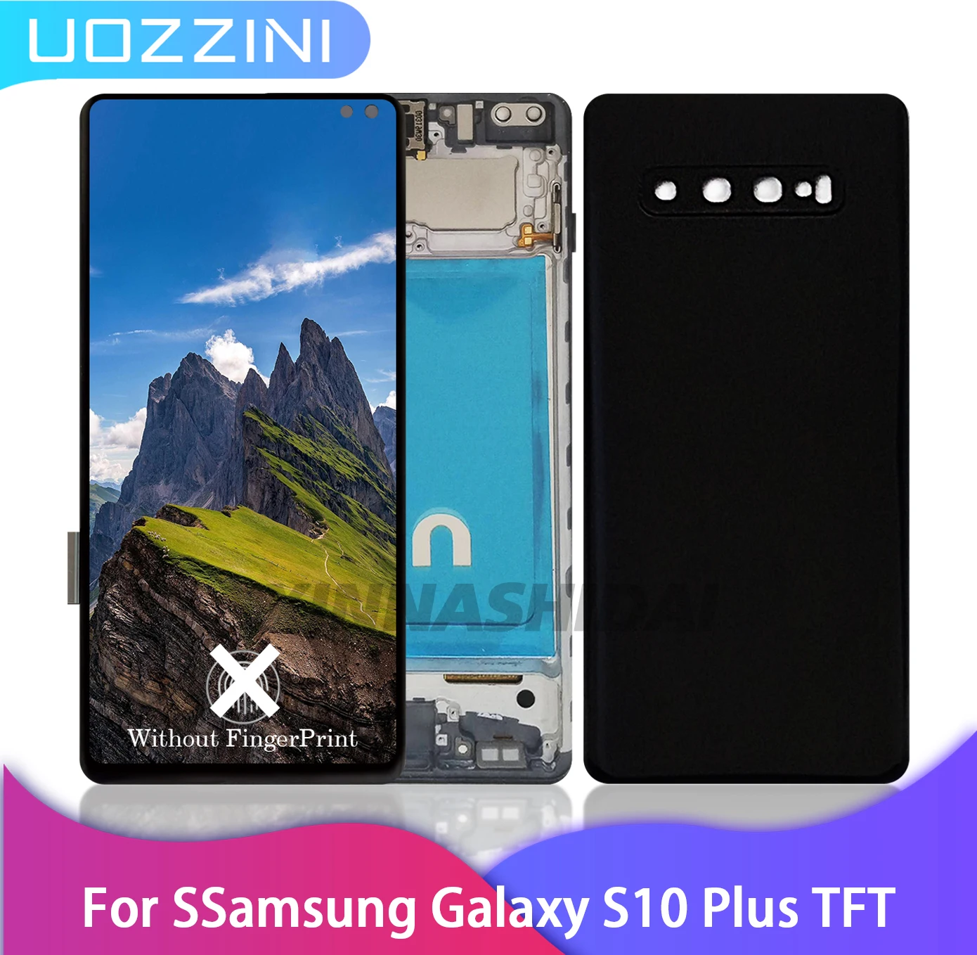 New TFT S10+ Screen Replacemen For Samsung Galaxy S10 Plus G975F Lcd Display Digital Touch Screen with Frame For Samsung