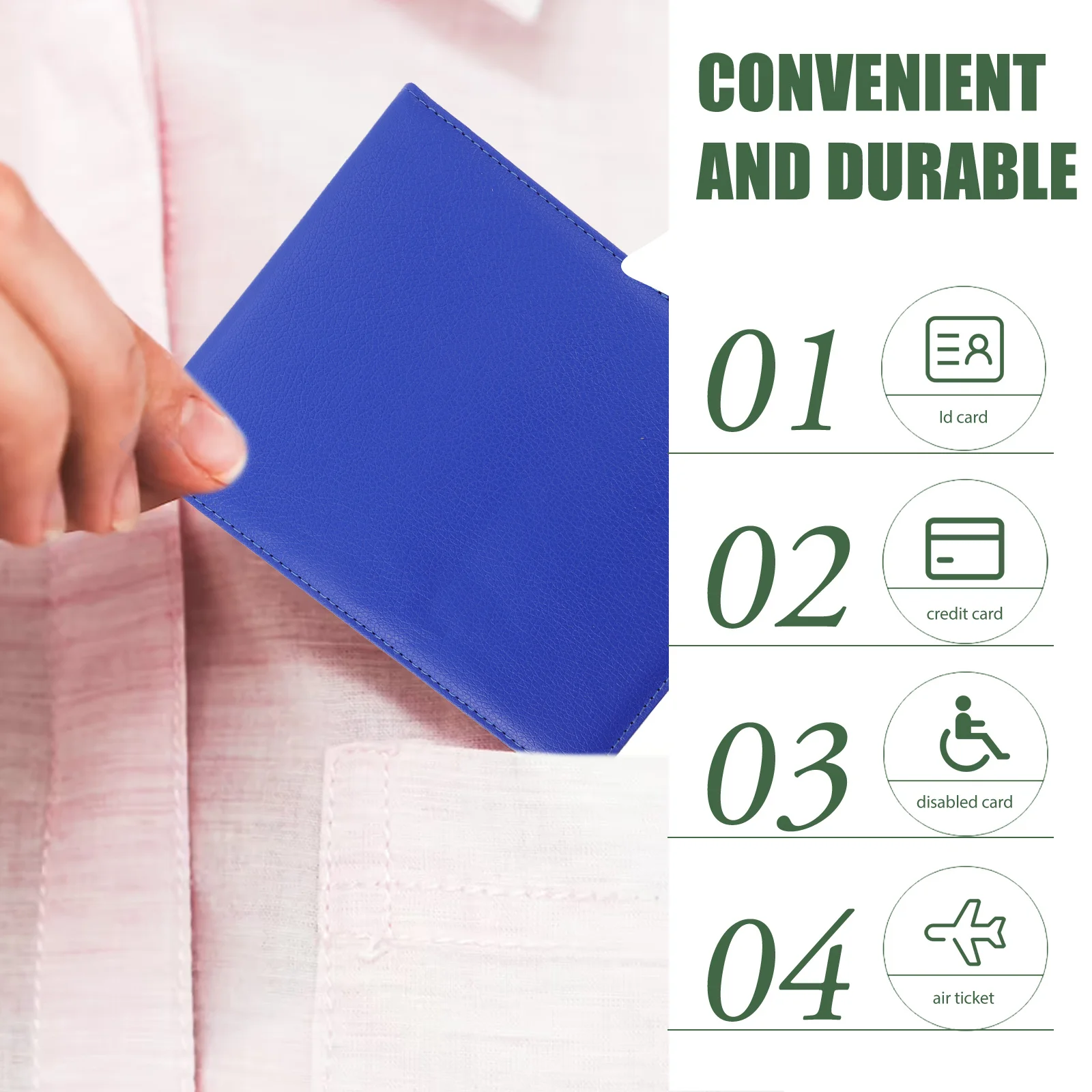 장애인 증명서 커버 휴대용 신분증 보호기 신용학생을 위한 내마모성 소형 경량 카드 홀더