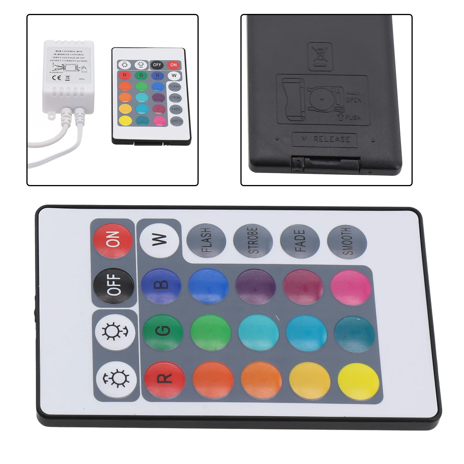 RGB Control Box High Quality LED Strip Light RGB Control Box + Remote Controller for 12V 3528 5050 Energy Efficient