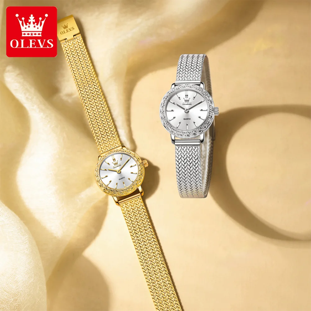 OLEVS 5643 Women Watch Original Simple Watches For Women Quartz Watch Waterproof Luminous Gifts For Women Reloj Mujer