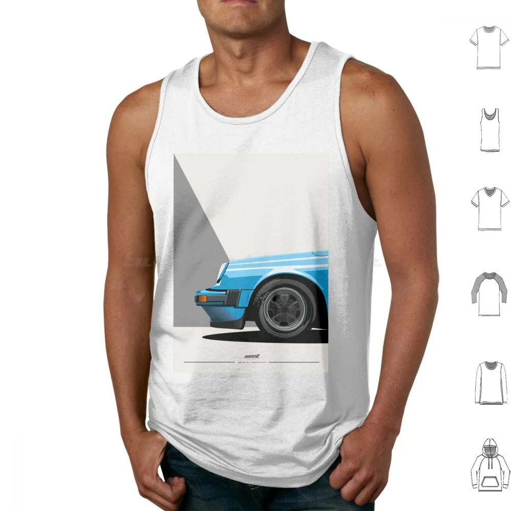 Sc Blue Tank Tops Vest Sleeveless Sports Car Jdm Petrol Head Car Art Automotive 944 930 964 993 Sc Gt3 Rs Cayman