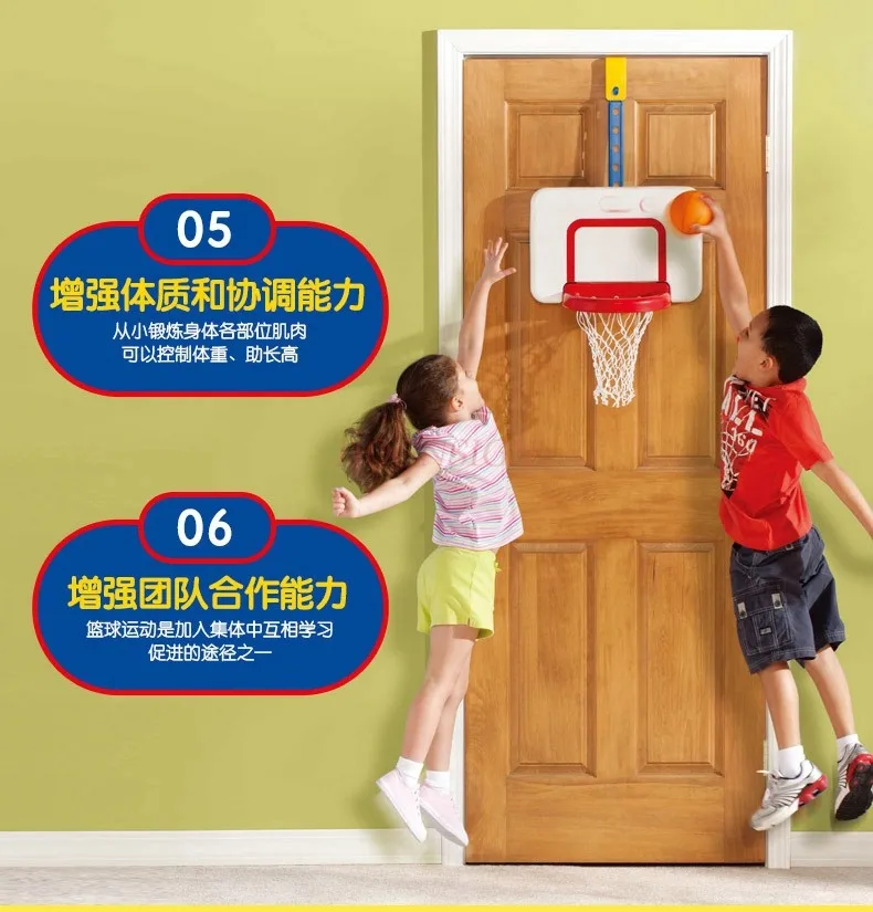 Rack de basquete suspenso, brinquedos para bebês, tiro interno infantil, montado na parede doméstico, ajustável