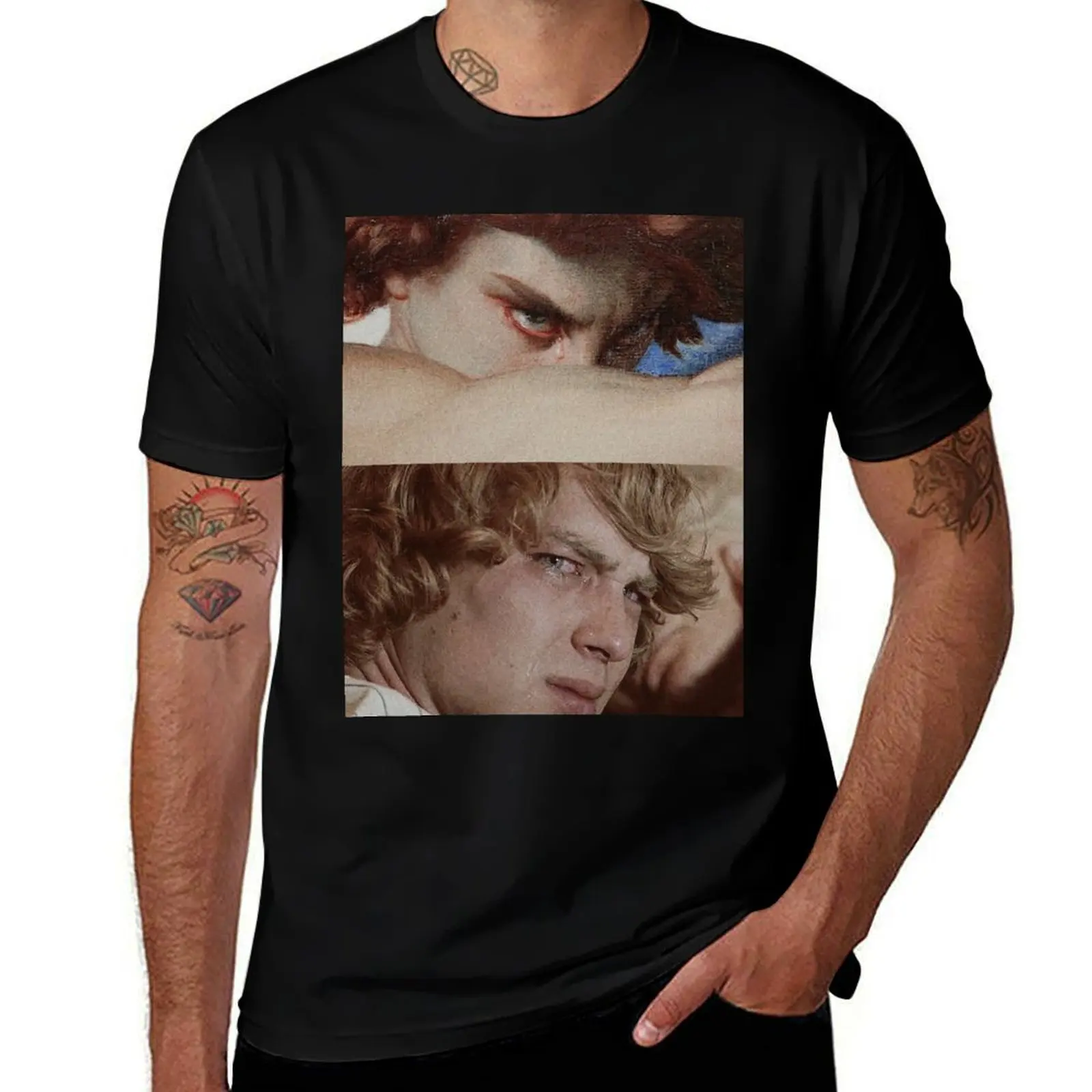Fallen Angel by Alexandre Cabanel (1868) / Cody Fern as Michael Langdon T-Shirt Urban Casual Loose Fit Tee