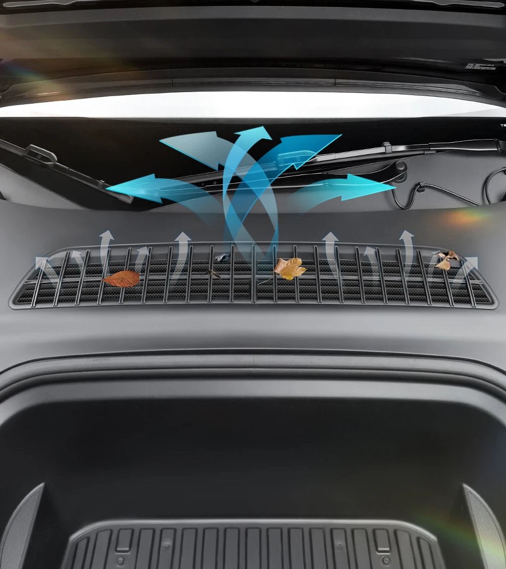 YZ Lufteinlass-Schutzabdeckung für Tesla Model Y/YL 2026 Juniper – Insektenschutz- und Schmutzabweisungsnetz für die vordere Klimaanlage – Detail 8
