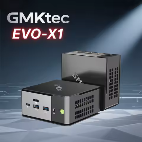 GMKtec EVO-X1 AMD AI 9 HX 370 Mini PC LPDDR5X 32GB 7500MHz PCIe4.0 M.2 SSD 70W Wifi6 BT5.2 USB3.2*4 Desktop Gaming AI Computer