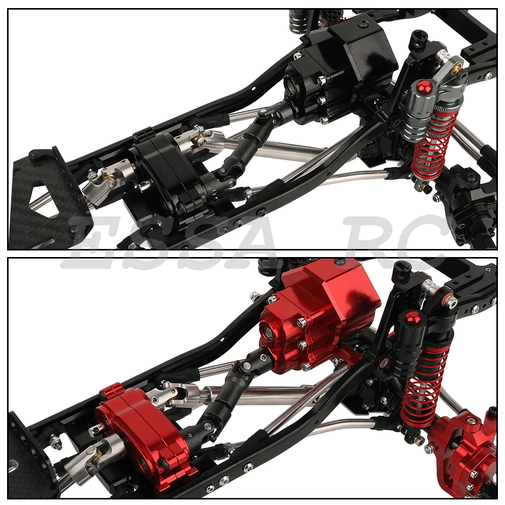 Telaio telaio interamente in metallo per il 1/10 SCX10 II RC modello di auto simulazione arrampicata aggiornamento Kit Refit per auto parti di