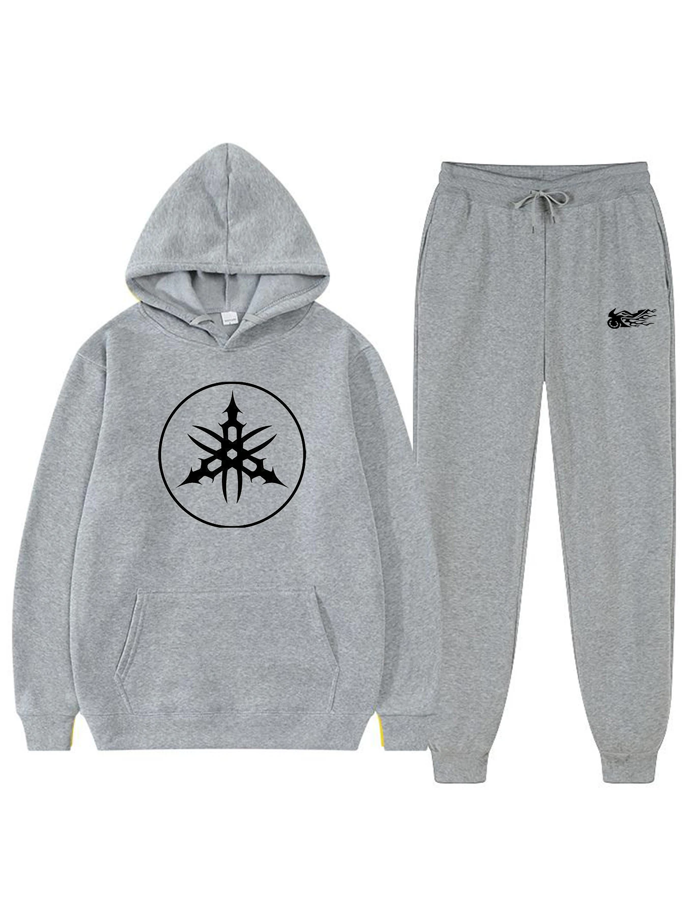 2025 new YAMAHA-themed men's hooded sweater + leggings set, a trendy two-piece outfit for motorcycle enthusiasts