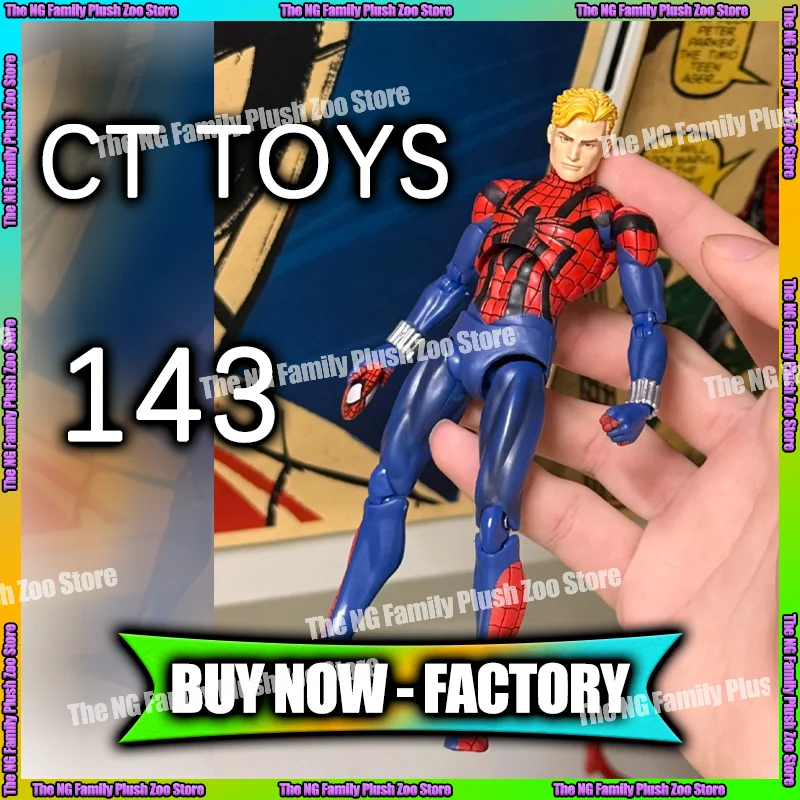 

In-Stock Ct Toys Ben Reilly Mafex 143 Spiderman The Amazing Spider-Man Comic Ver Anime Action Figure Figurine Custom Gifts Toys