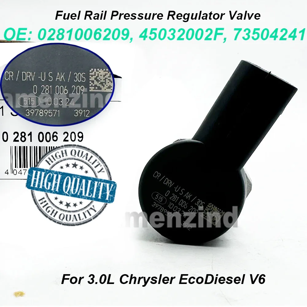 

0281006209 45032002F 73504241 Fuel Rail Pressure Regulator Valve 5231350069 For 2014-2019 DODGE RAM ECODIESEL 3.0L High Quality