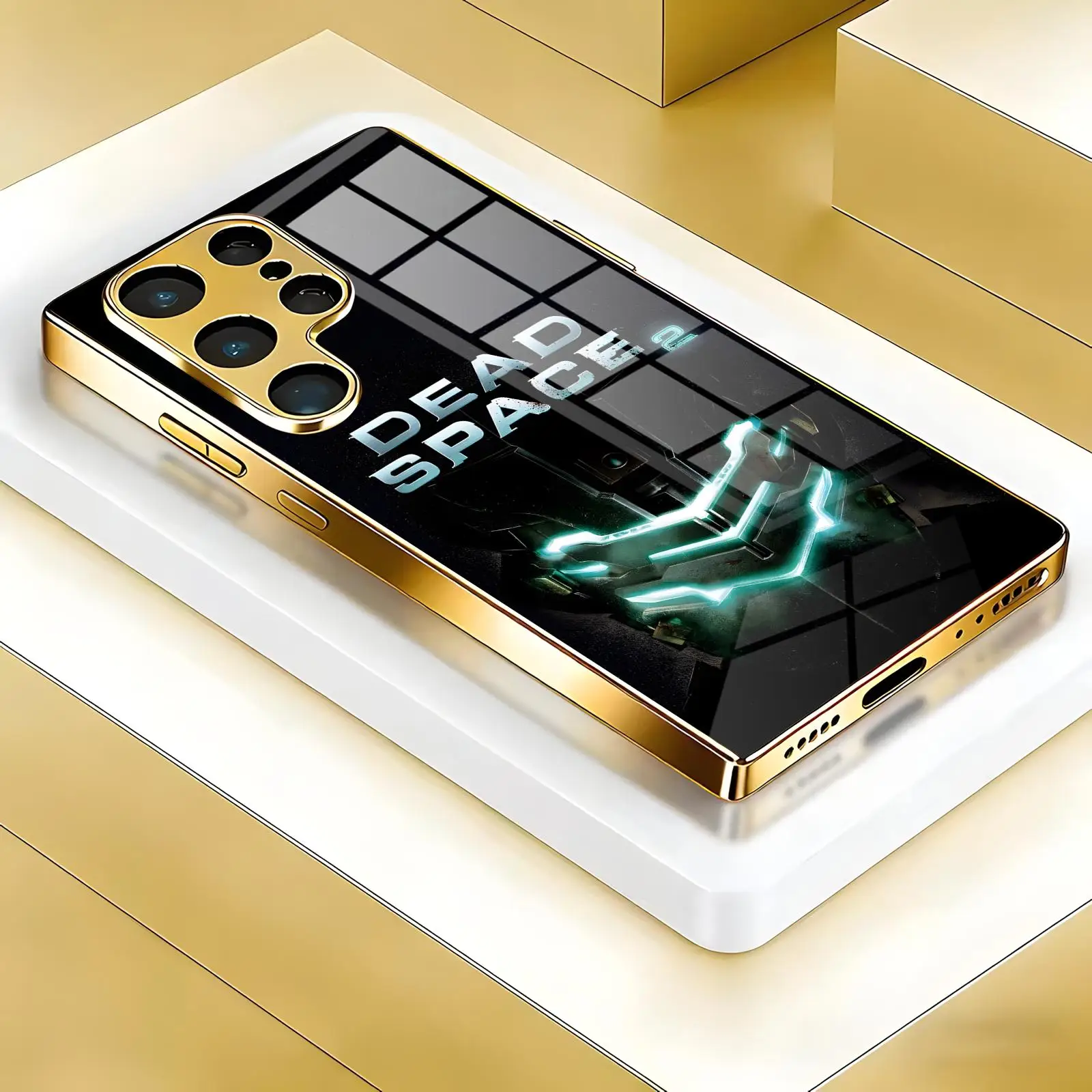 hot game Dead Space  Phone Case For Samsung S26 S25 S24 S23 S22 S21 Plus Ultra Note20 Electroplated glass Phone Case