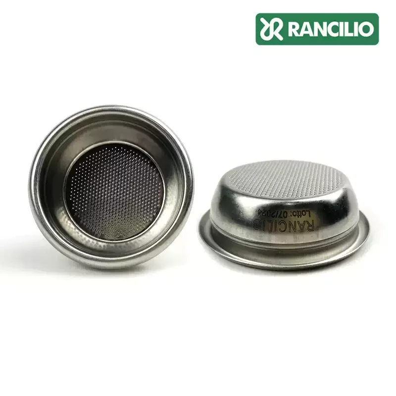 Espresso Double‑Shot Filter Bowl Spare Basket, Stainless Steel Fit for Rancilio Semi‑Automatic Coffee Machine Portafilter
