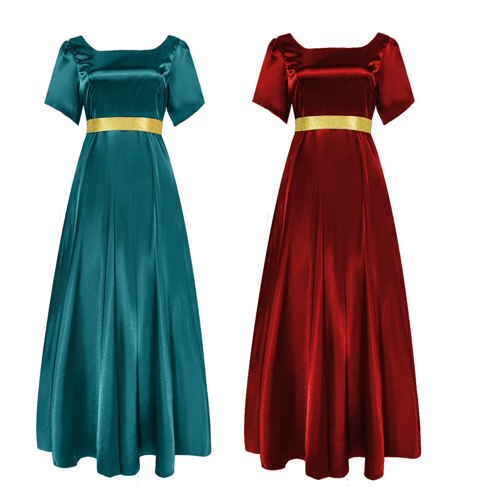 

Bridgerton Cosplay Costume, Bridgerton Short-sleeved Dress Cosplay Costume