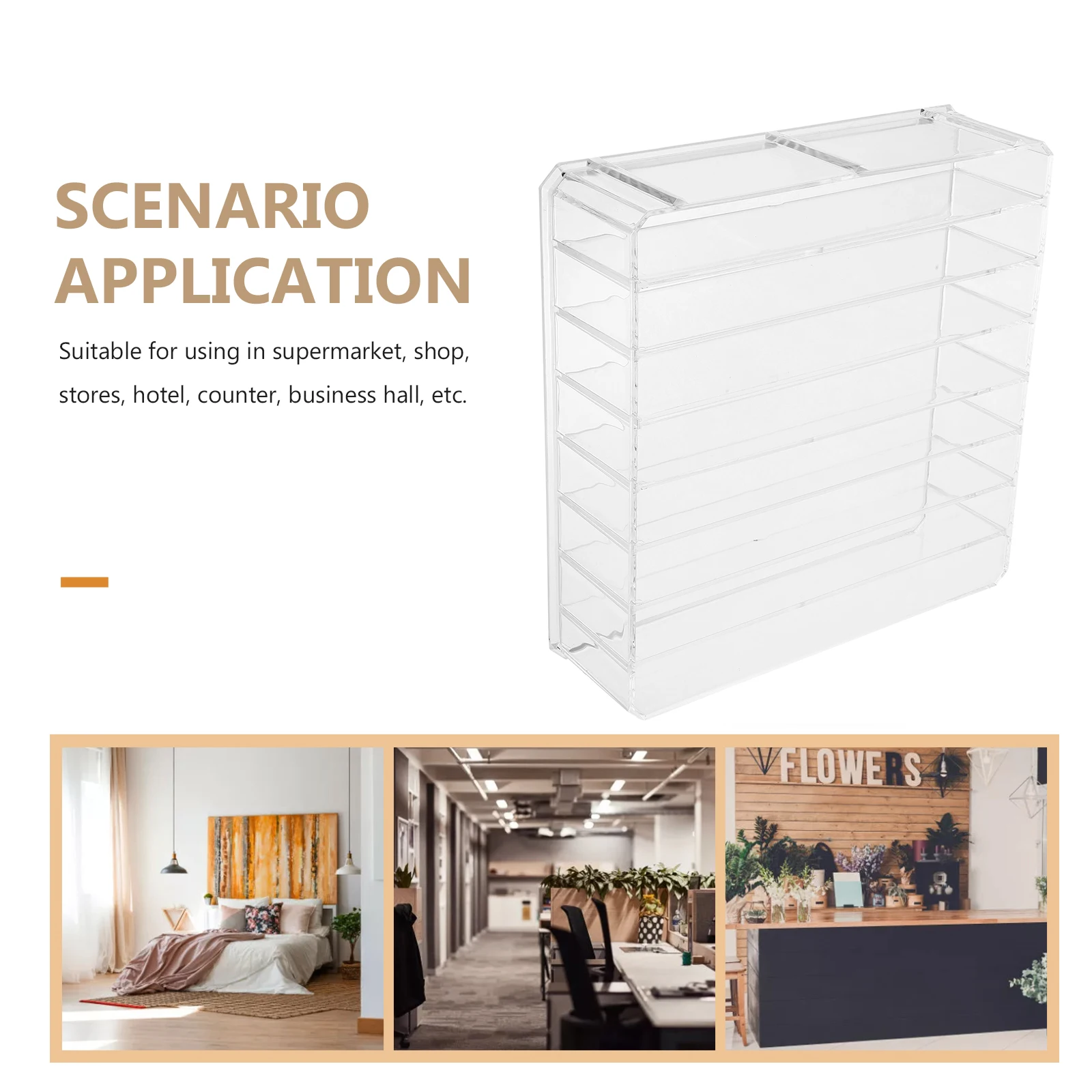 

Multi-functional Cash Storage Box Organizer Tray with Grids for Bills Coins Checks Cards Desktop File Holder Replacement Money