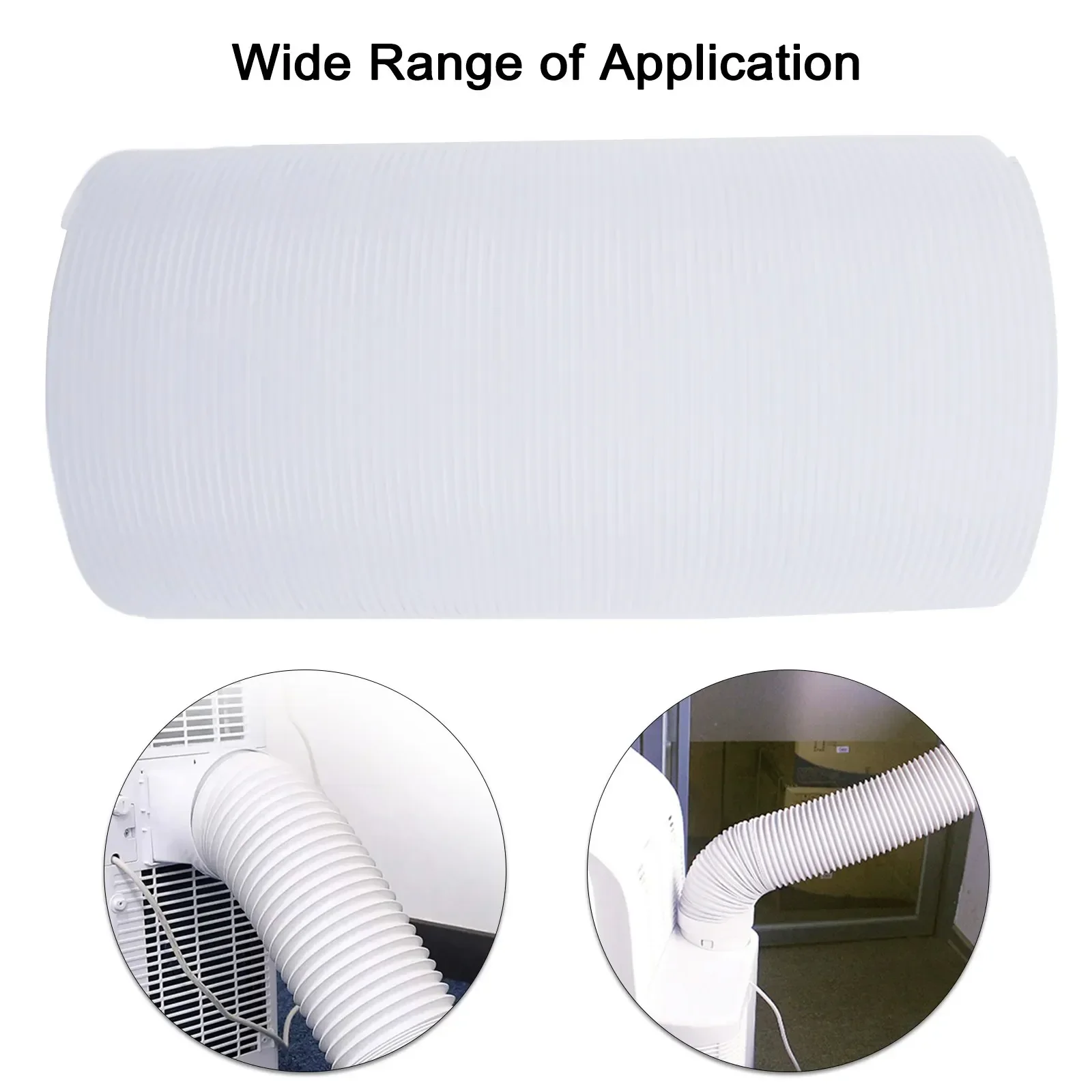 1x 130/150mm Vent Hose Duct Outlet Polypropylene Mobile Air Conditioning Accessories Telescopic Heat Exhaust Pipe