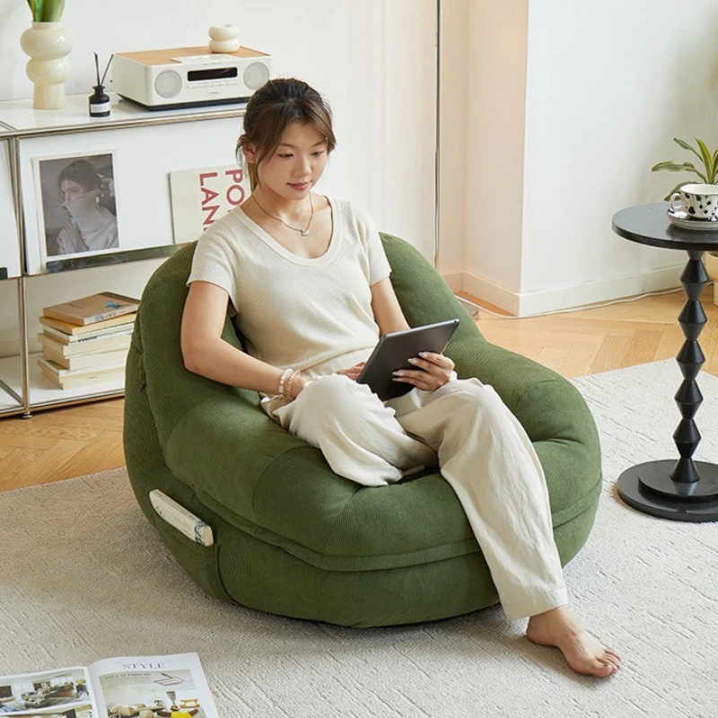 Comfort Bean Bag Sofa Living Room 1-person Sofa Lazy Chair Relaxing Bedroom Pouf Adult Children Cheap Sofas Frameless Furniture