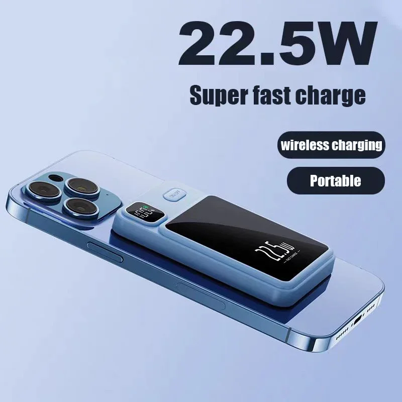 Macsafe 20000mAh Magnetic Wireless Charger Power Bank Fast Charging for iPhone 14 13 12 11 Samsung Huawei Xiaomi Mini Power Bank