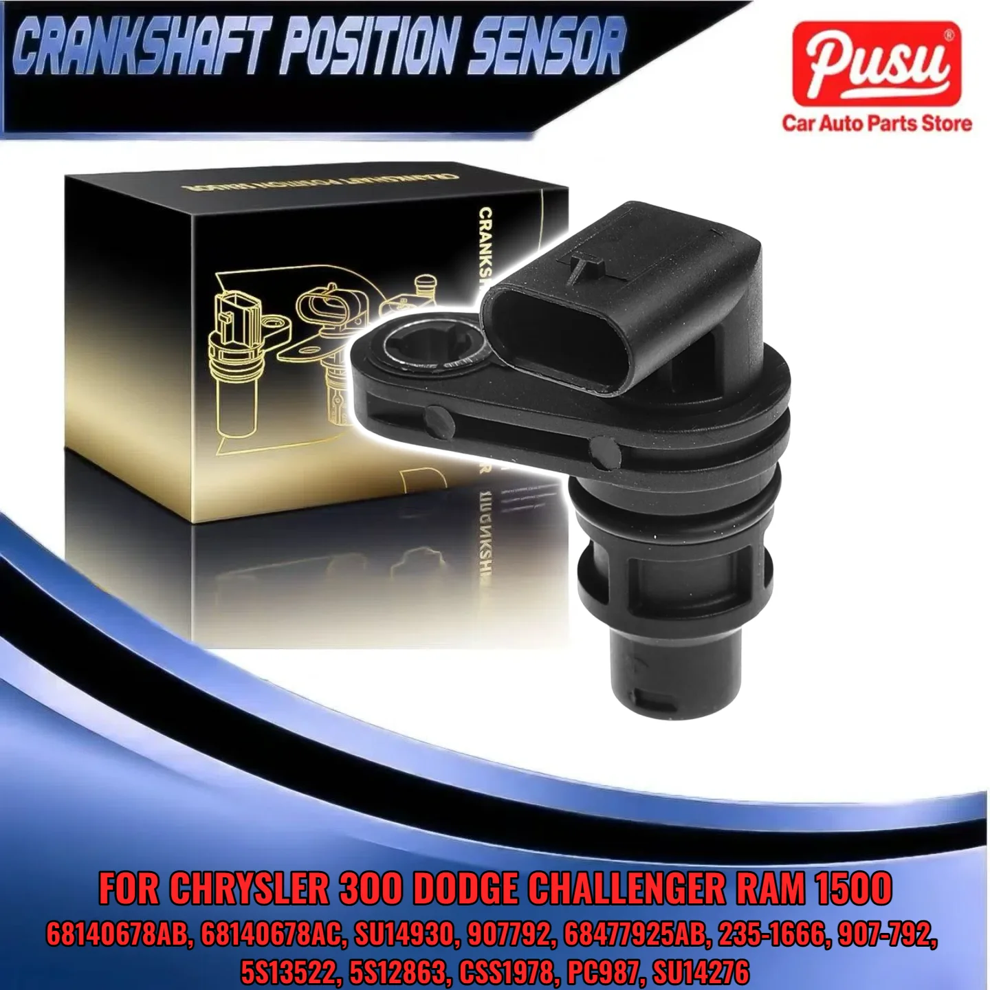 

Engine Crankshaft Position Sensor for Chrysler 300 Jeep Grand Cherokee Dodge Ram 68140678AB 68140678AC SU14930
