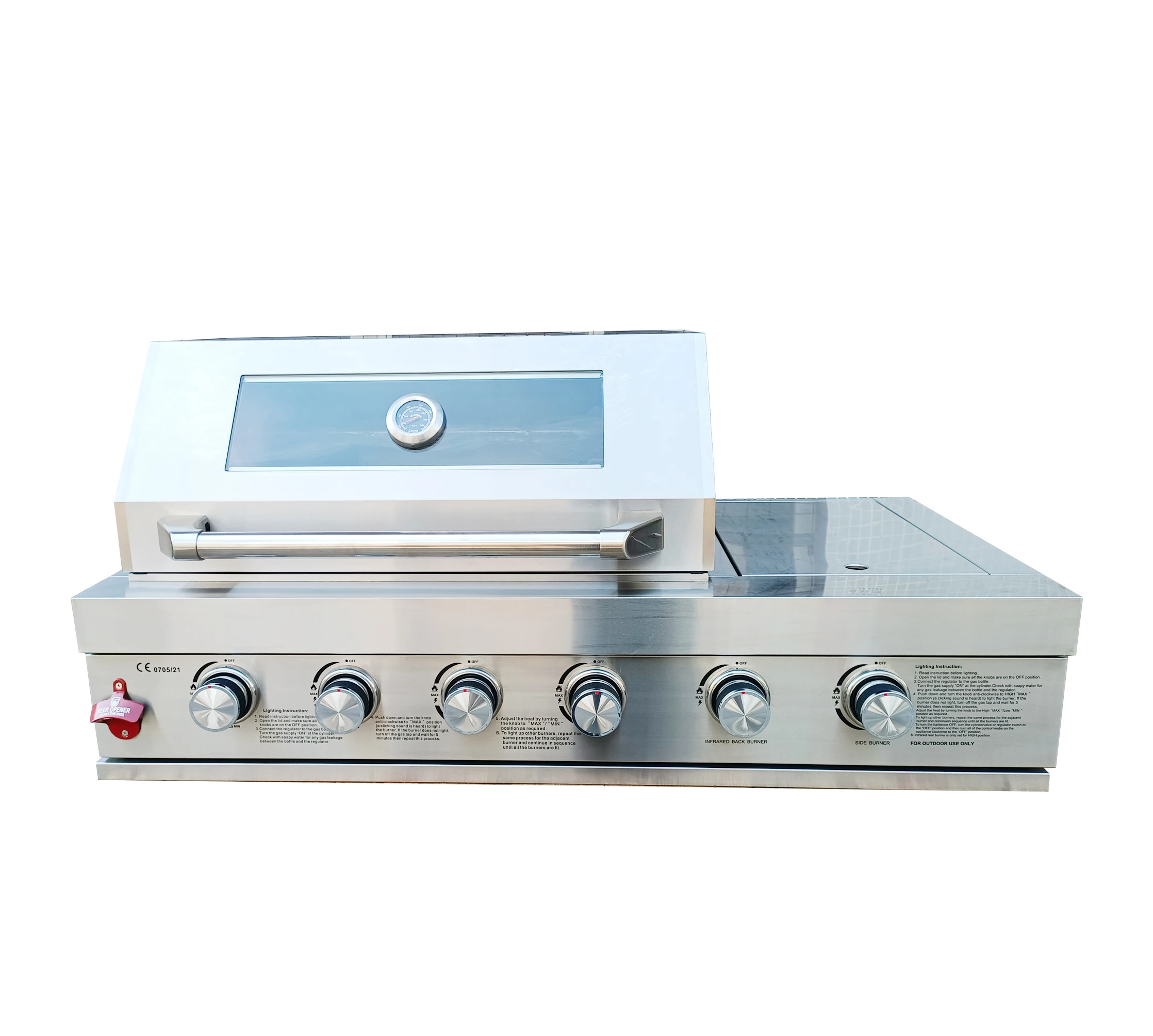 Model B4S Stainless Steel 304 Grill 4 Hot Grill Household BBQ Roast Chicken Roast Rabbit Roast Pig Oven Gas BBQ