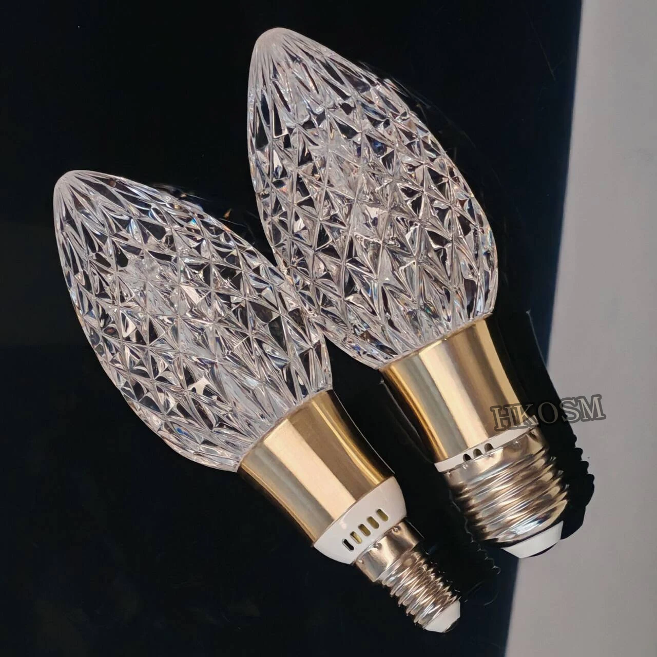 Modern Acrylic Diamond-Cut E27 E14 LED Bulb Chandelier Warm White Light cold 4000k Plug-in Hanging Lamp for Living Room Decor