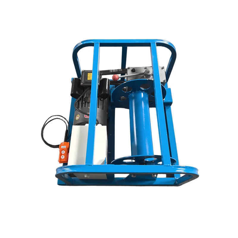 Rope drawing machine for construction of manure belt, rope drawing machine for construction of stainless steel manure belt