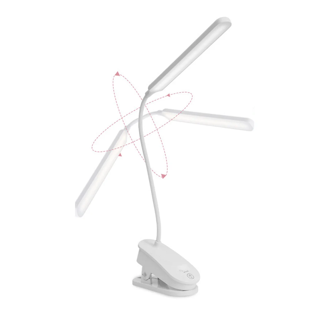 

Flexible Clip-On Desk Lamp Dimming Eye Protection Led Night Light 3 Color Temperature 12H 72H Long Life