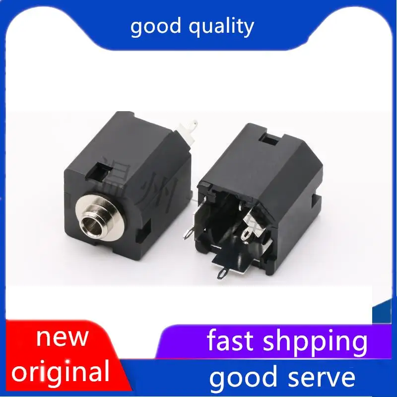 10pcs original new CK-3.5-330 headphone interface 3.5 power socket 3 pins Ф 3.5MM audio socket female base