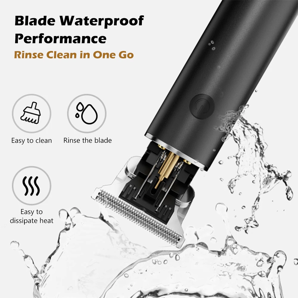 Professional Electric Hair Clipper - Fast Charging Bald Head Trimmer with Oil for Carving Home & Barber Use