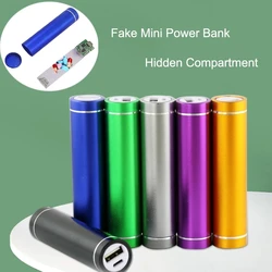 Creative Sight Secret Hidden Storage scomparto falso Mini Power Bank Case Home Diversion Stash Can Safe Container Hiding Spot