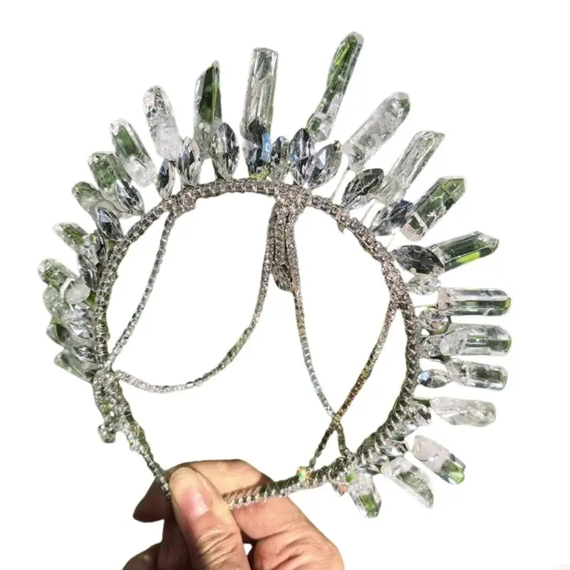 270D きらびやかなクリスタル花嫁のかぶと特別な日のためのヘアスタイリング アクセサリー