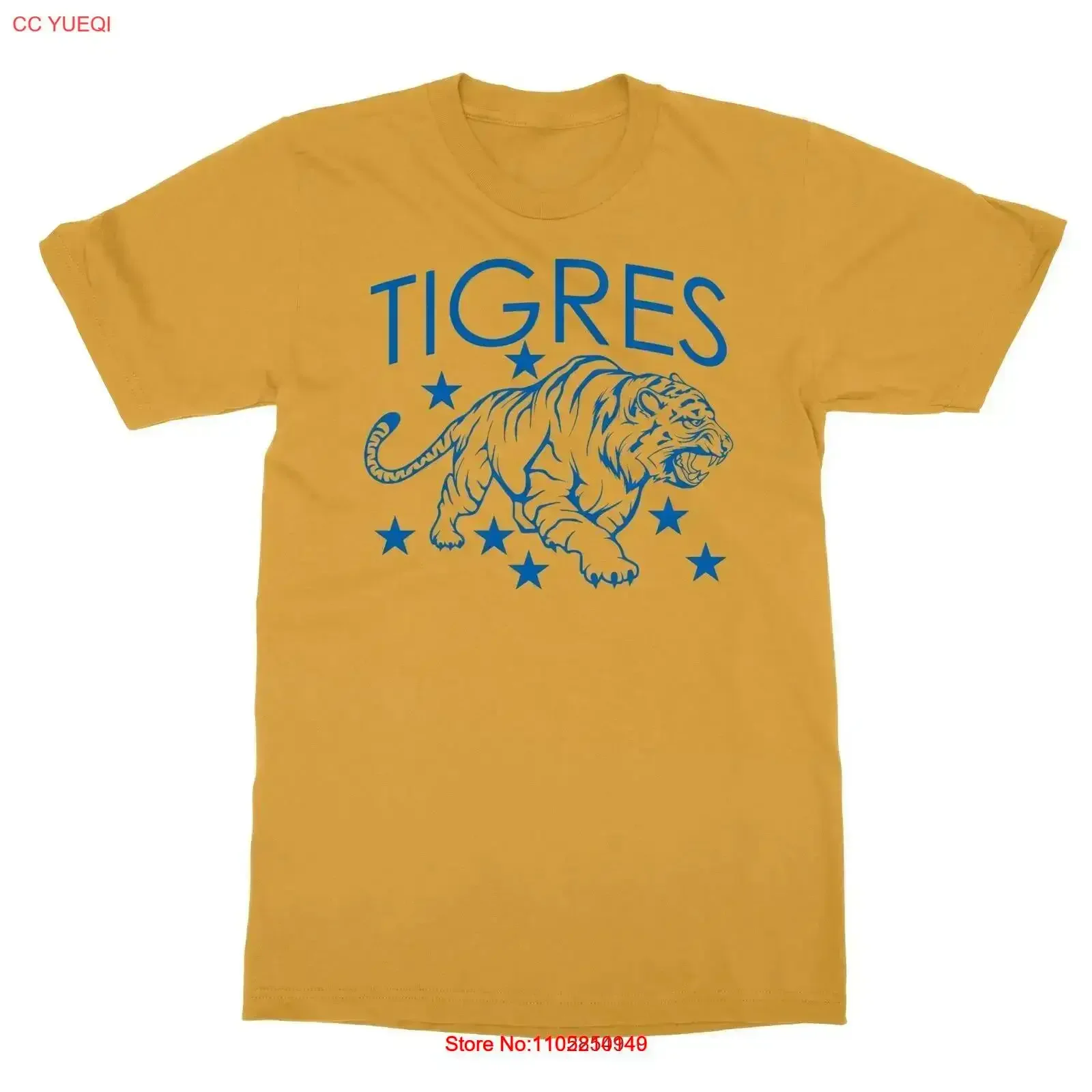 Tigres Mexico Liga MX UANL Nuevo Leon Men's T Shirt vintage Washed Casual Breathable Soft homme graphic Unisex fashion