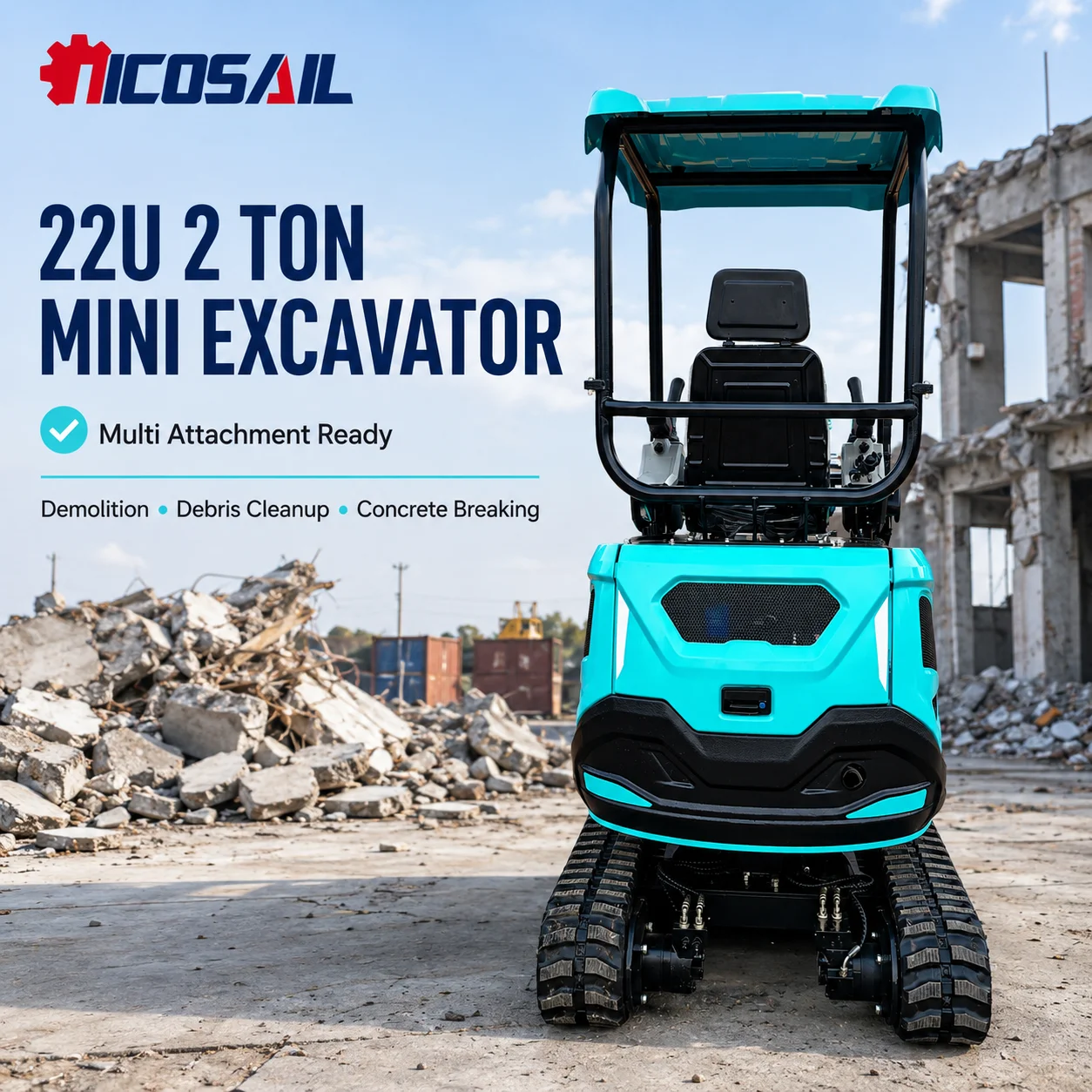 OEM Custom 3.5 Ton Mini Crawler Excavator CE Euro 5 Certified with Hydraulic Thumb for Construction and Farm Work