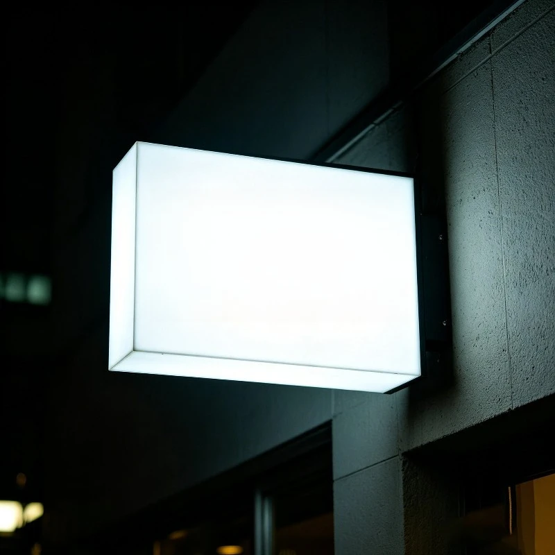 Deposit-Light box store door sign LED outdoor double-sided light box wall-mounted three-dimensional light box
