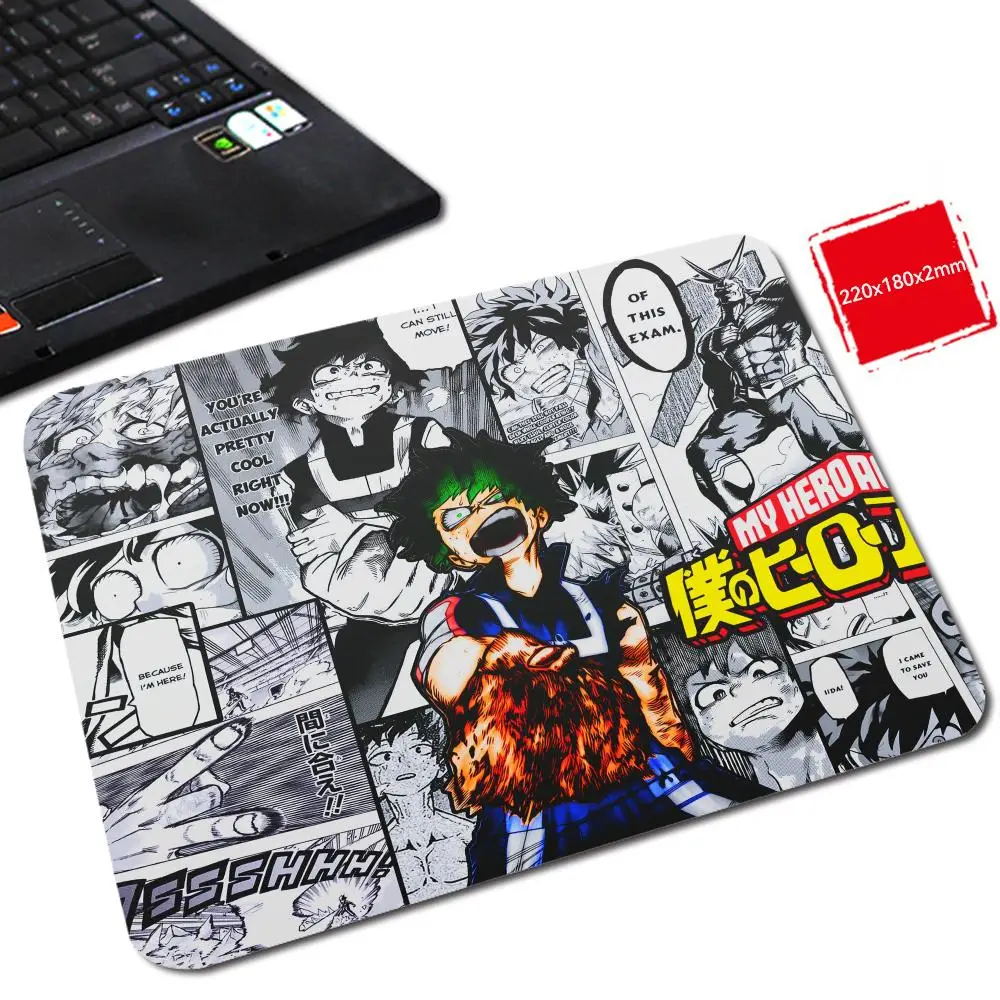 M_my H_hero A_academia Desk Gadgets Mouse Pad Small Desk Pad Mouse Pad Wrist Protector Gaming Accessories E-Sports Mouse Pad Off