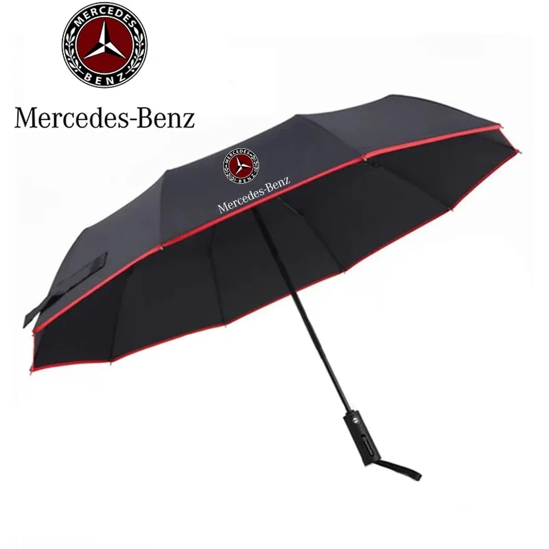 

Car Automatic Folding Windproof Sunshade Umbrella For Mercedes Benz A B C E S V Class GLB GLC GLE Sprinter Pilot SLK SLC ML Vito