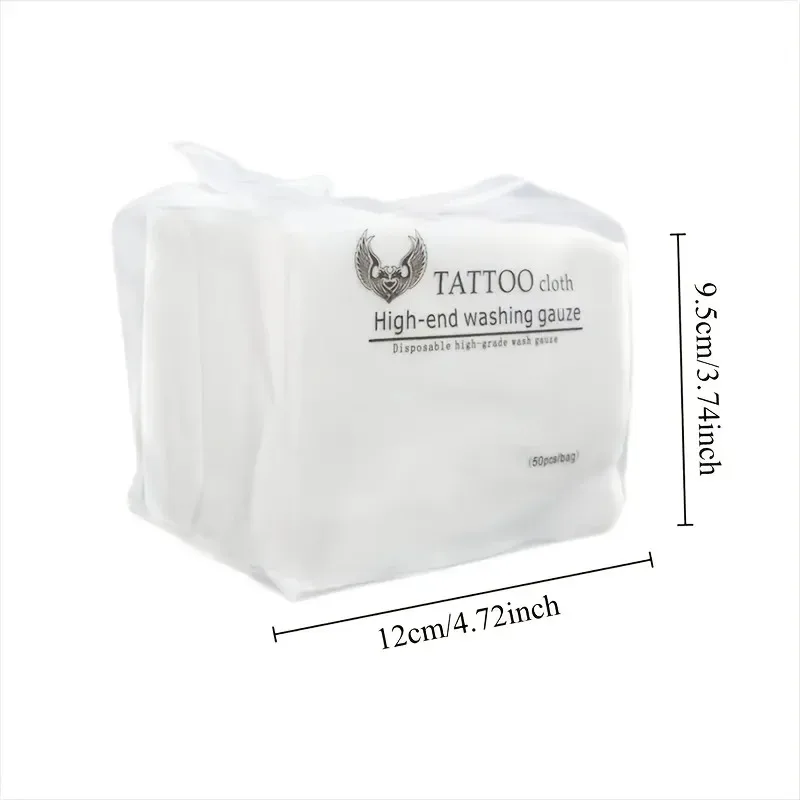 1Pc Disposable Tattoo Wipe Paper 50pcs Tattoo Cloth High-end Washing Gauze Permanent Makeup Cleanig Tattoo Supplies Accessories