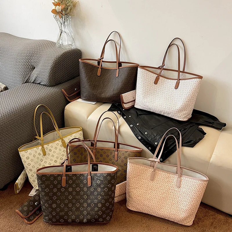 

‌2025 New Women's Tote Bag - Large Print Mother Daughter Bag, Vintage Pattern Shoulder Purse, Spacious & Stylish Casual/Office