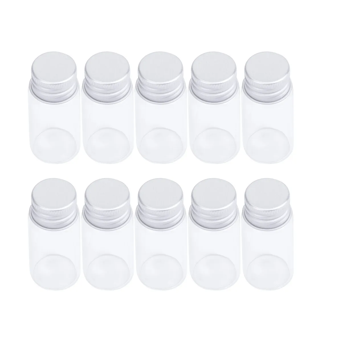 20Pcs Transparent Glass Bottles Mini Storage Containers Sealed Lid DIY Wish Bottle Pendant Perfume Gift Decoration