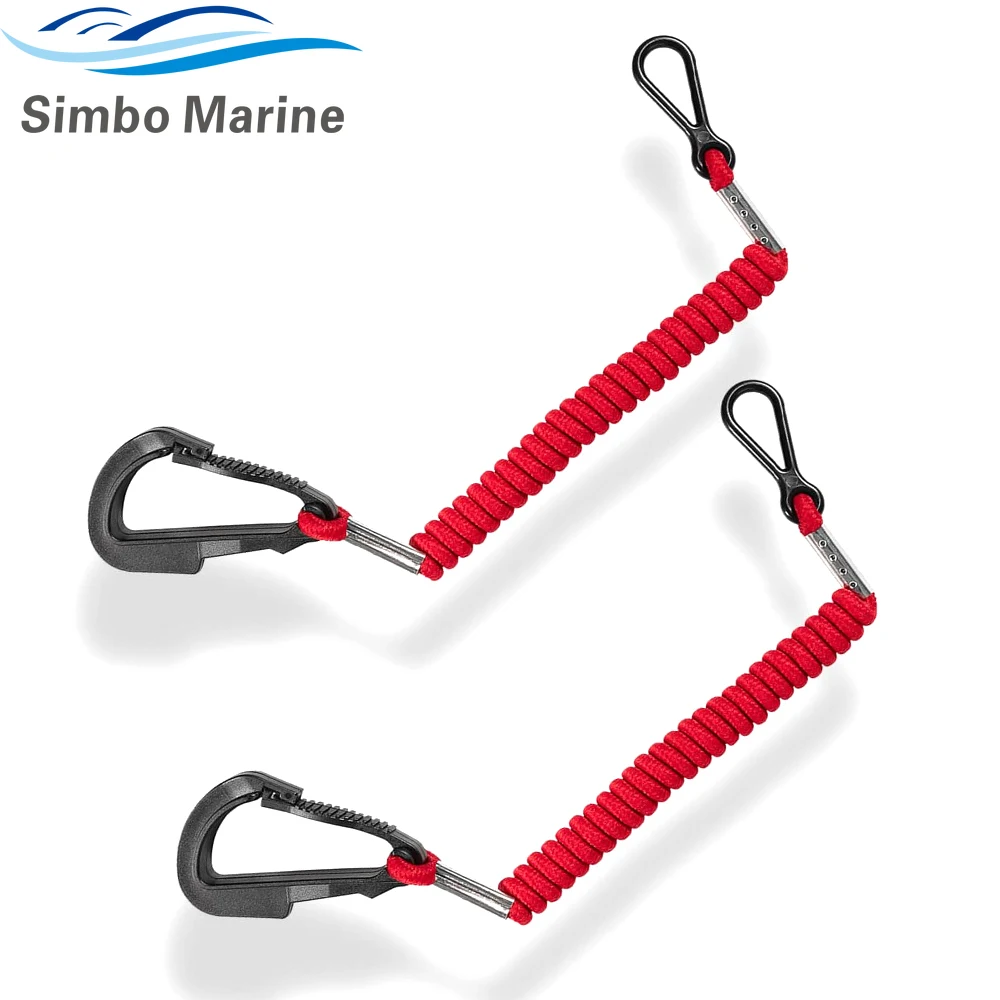 2 pcs Switch Lanyard 8M0092849 Boat Engine Emergency Stop for Mercury Mercruiser Outboard Motor 15920T54 15920A54 15920Q54
