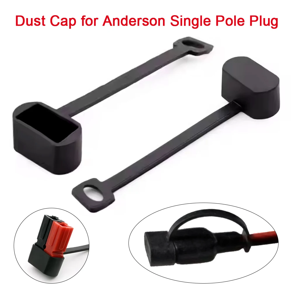 Rubber Dust Cap with Ring for Anderson Powerpole Plug Cable 30A Single Pole Connector Terminal Sealing Sheath Waterproof Cover