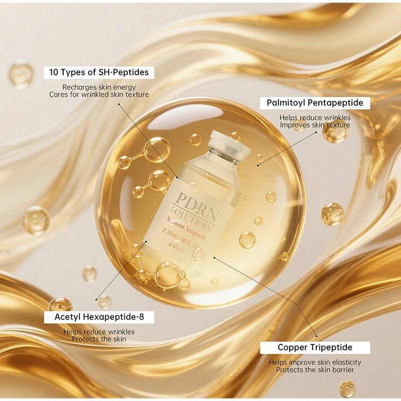 PDRN Salmon DNA Serum Ampoule Advanced Skincare Deep Repair Renew Brighten Tone Strengthen Barrier Firming Face Essence Korean