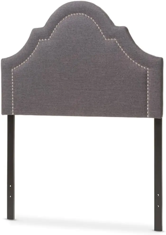 Cabeceira estofada moderna e contemporânea Ritta cinza/dupla