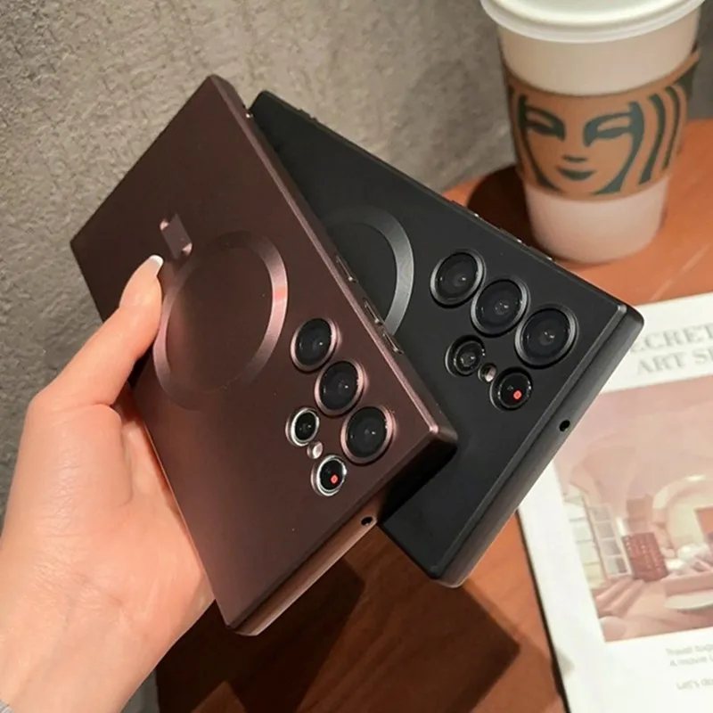 Painted Soft Phone Case For Magsafe Samsung S26 S25 S24 S23 S21 Ultra FE Plus Edge A34 A54 A35 A55 A36 A56 A37 A57 Thin Cover