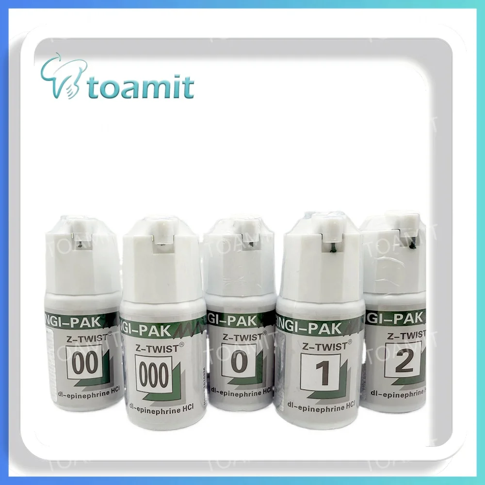 1 Bottle Dental Gingival Line Thread Disposable Retraction Cord Knitted Cotton Gum Line Dentist Material