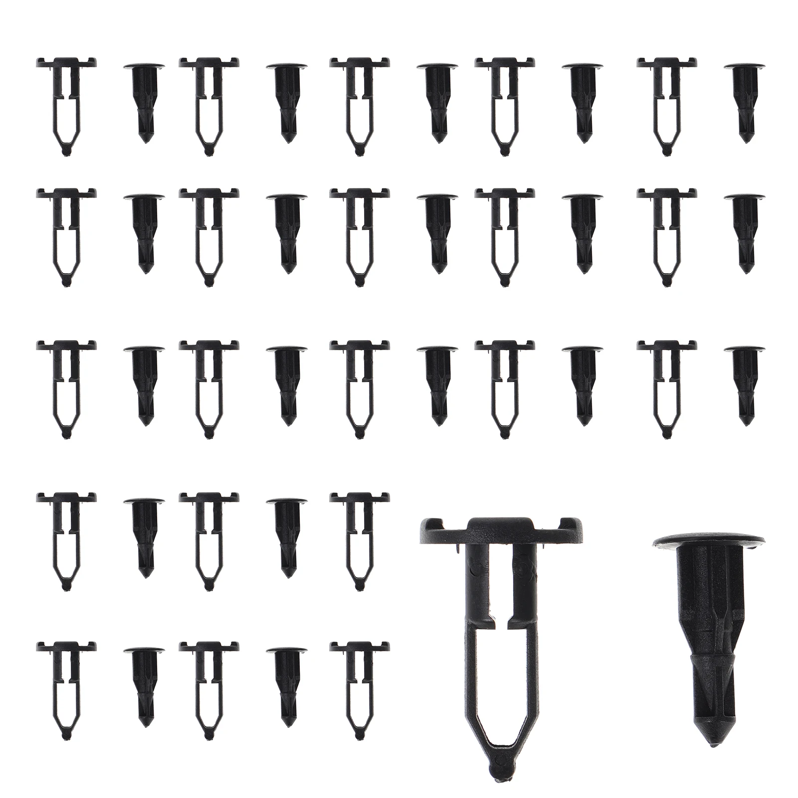 

50pcs Bumper Clips Durable Material Easy Installation Front Rear Universal Rivets Nylon Push Pins Car Fasteners Auto Accessories