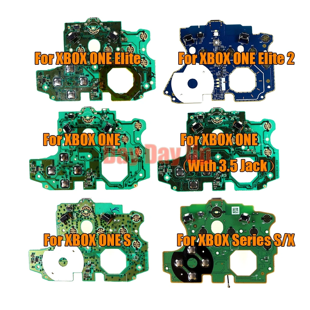 1PCS Circuit Board For Xbox One Slim X Elite 1 2 Handle Power Board Game Controller Program Chip Repair For XboxSeries S X