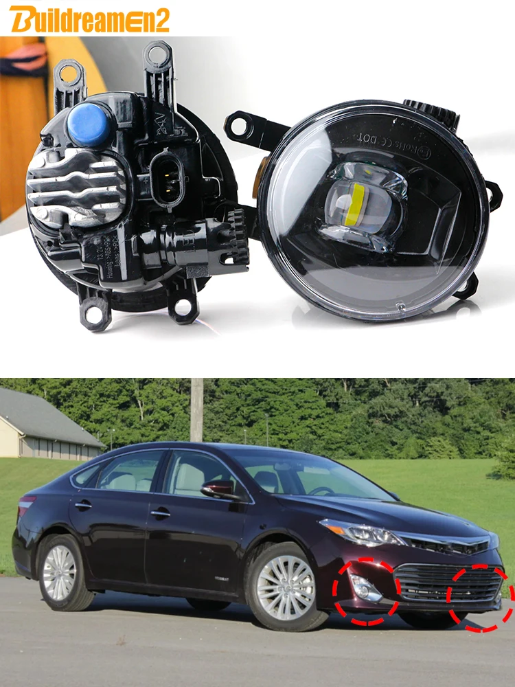 2 sztuki 30W H11 przednia soczewka LED zespół światła przeciwmgielnego światła dziennego dla Toyota Avalon 2008 2009 2010 2011 2012 2013 2014 2015 2016 — zdjęcie 2