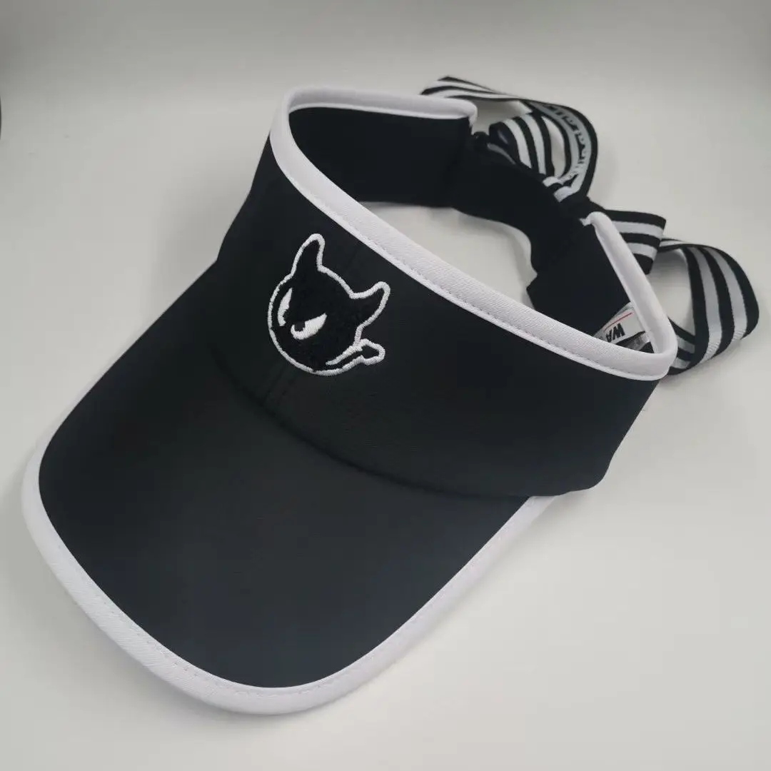 Ademend golfvizier voor dames, mode-zonnehoed met strik, verstelbare hoofddeksels voor buitensporten